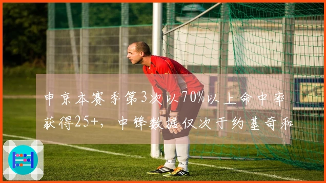 申京本赛季第3次以70%以上命中率获得25+，中锋数据仅次于约基奇和杜伦